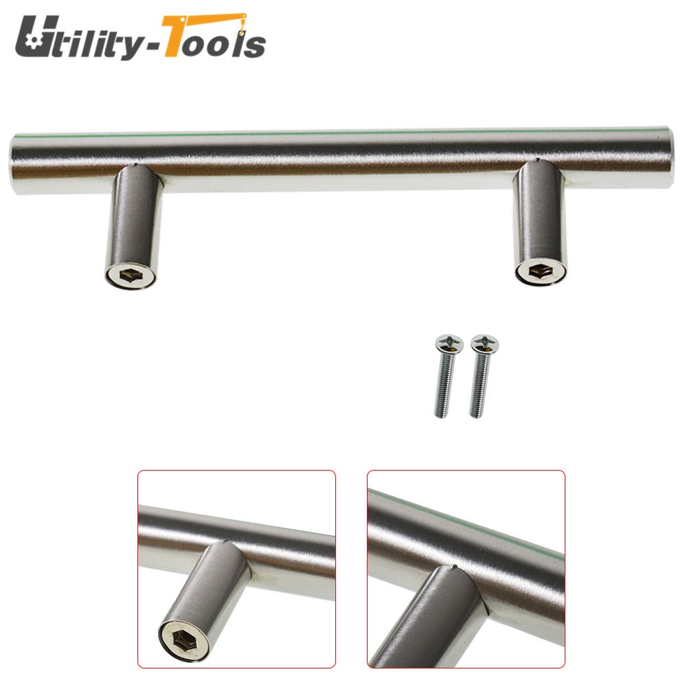 30 × 6'' Cabinet Pulls Brushed Nickel Stainless Steel Kitchen Cupboard Handle