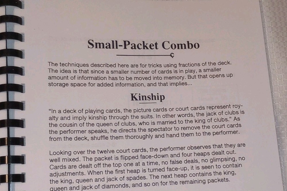 Karl Fulves Combo 2 Binary Numbers Card Magic Memory Gray Code Math Oop
