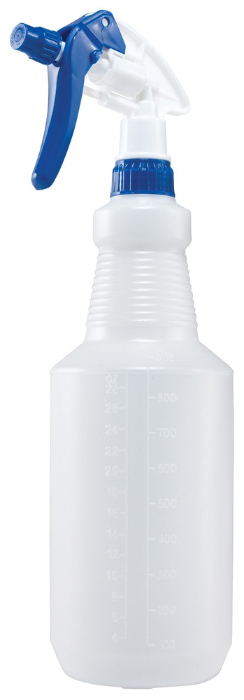 Spray Bottle, 28oz, Plastic, Blue (10 Each)