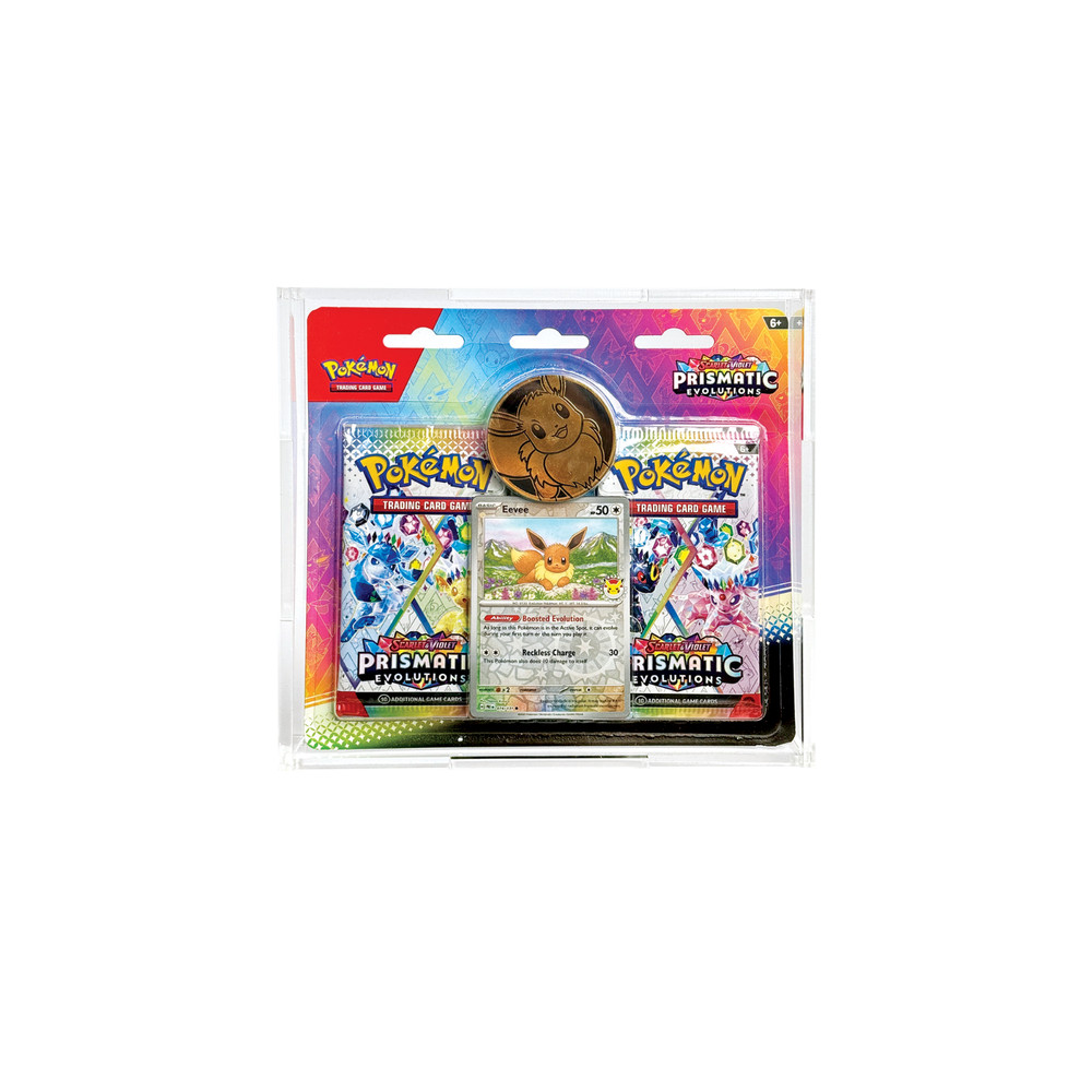 Acrylic Display Case for Pokemon Prismatic Evolutions Double Pack Booster