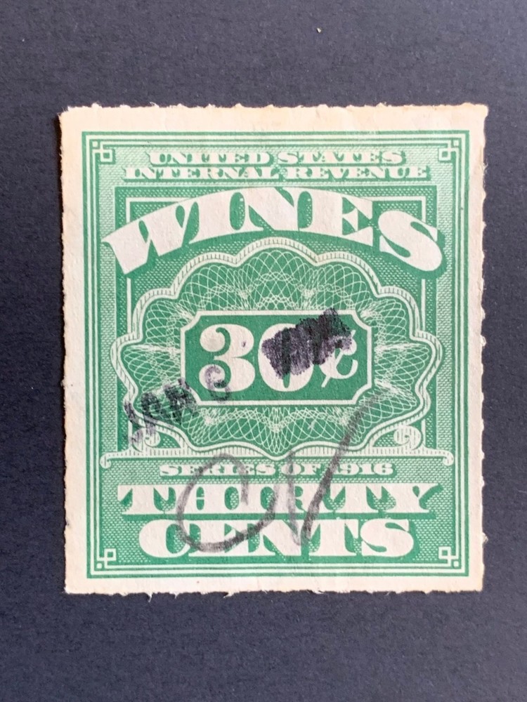 US Cordials, Wines, Stamps Scott #RE43 - Used