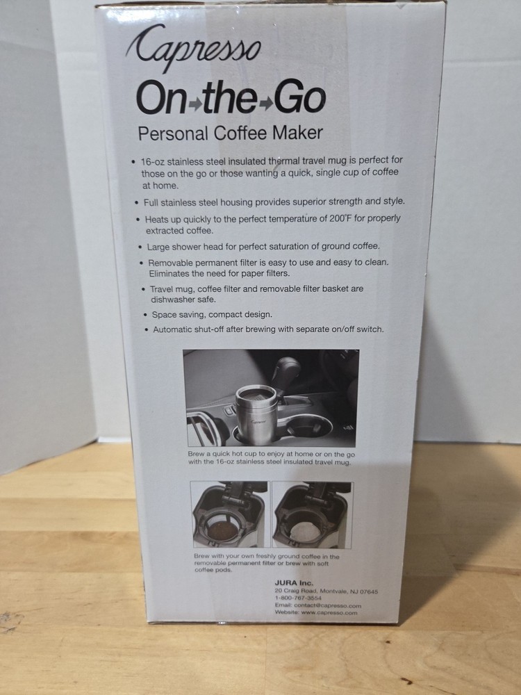 Capresso 425.05 1-Cup Coffee Maker - Black/Silver