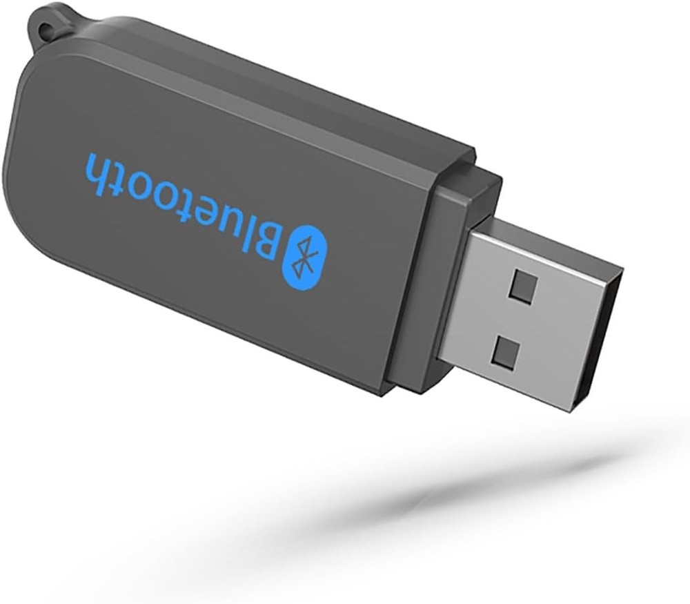 USB Bluetooth Receiver, 5.3 Wireless Audio Adapter 3.5mm Car black