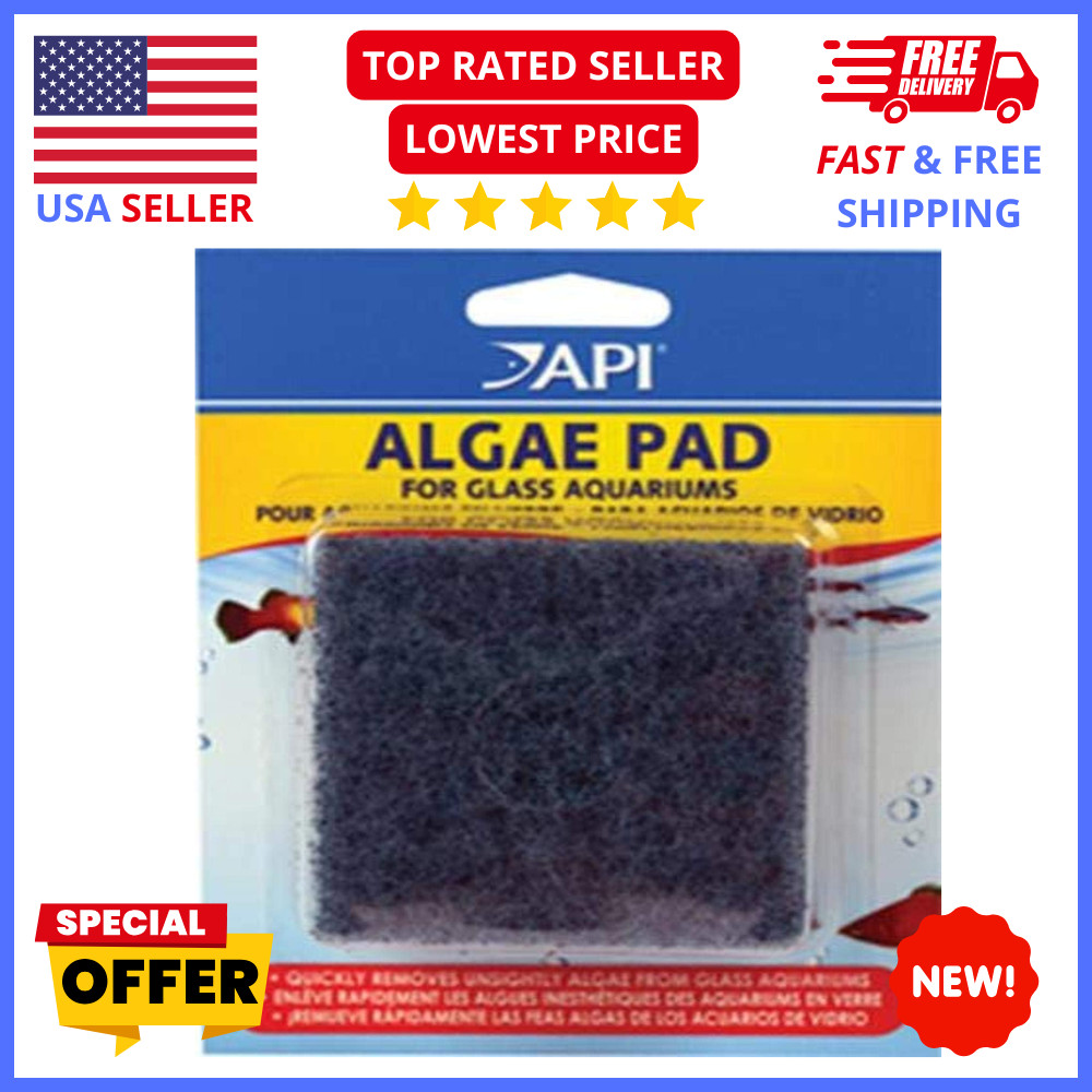 API Aquarium Algae Scrubber Pad Fish Tank Glass Cleaning Pad