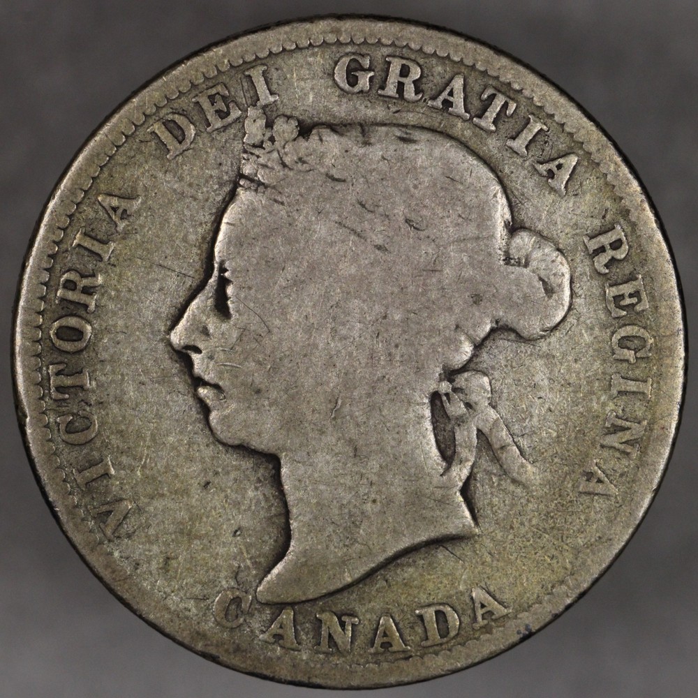 1893 Canada Silver 25 Cents