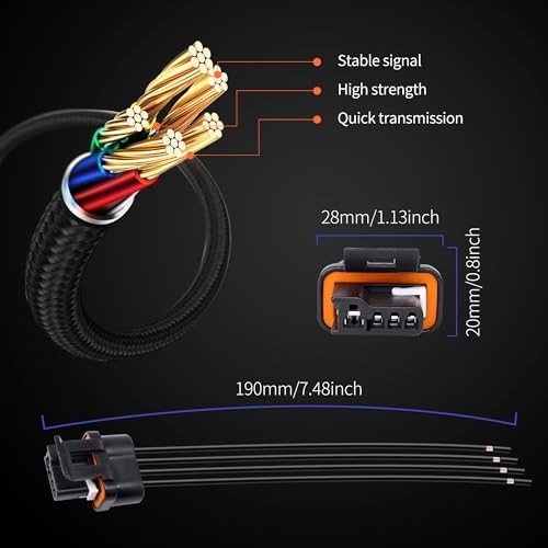 Lead Wire Repair Harness Voltage Regulator Connector Plug Compatible with