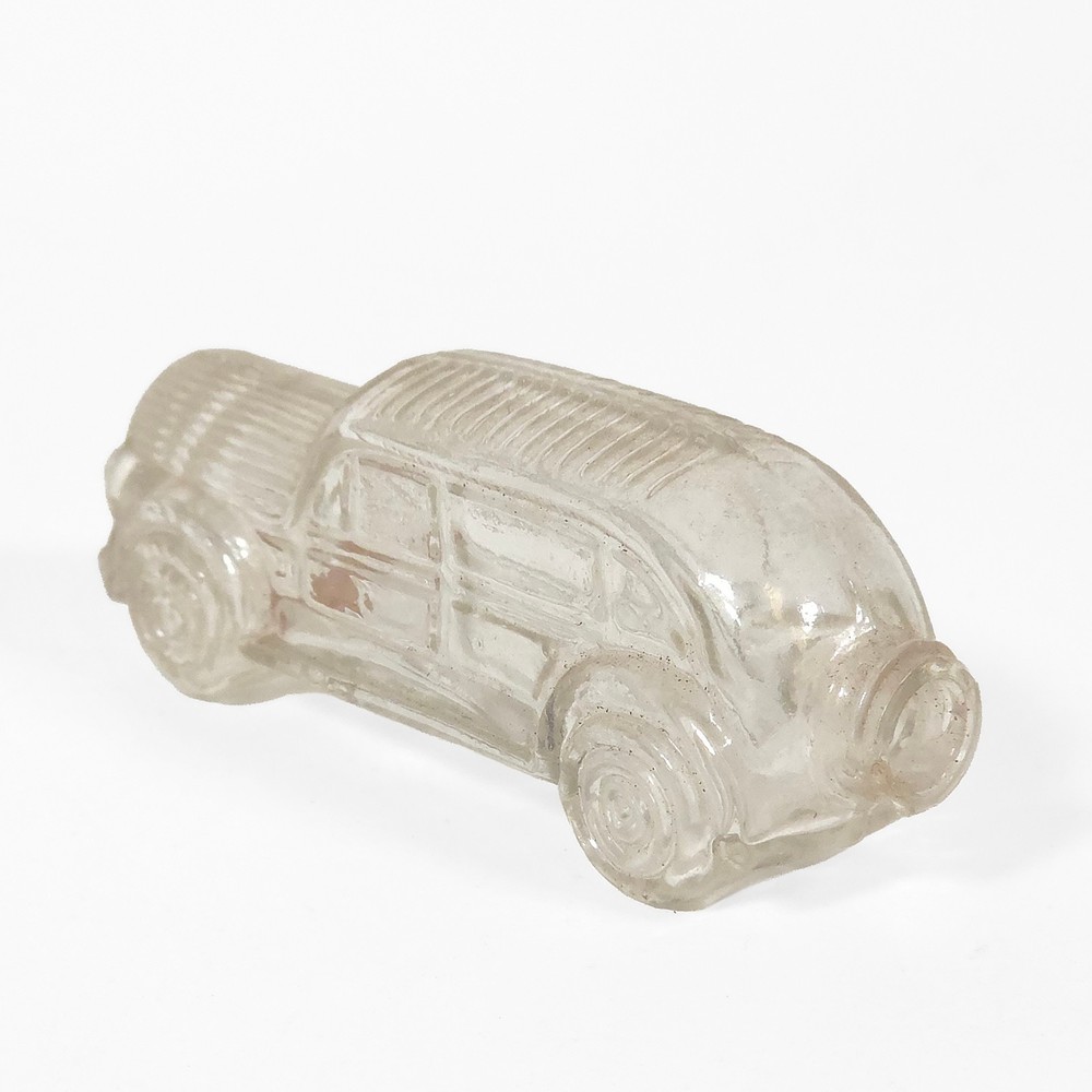 1940's Glass Candy / Perfume Container Automobile • Streamlined Touring Car