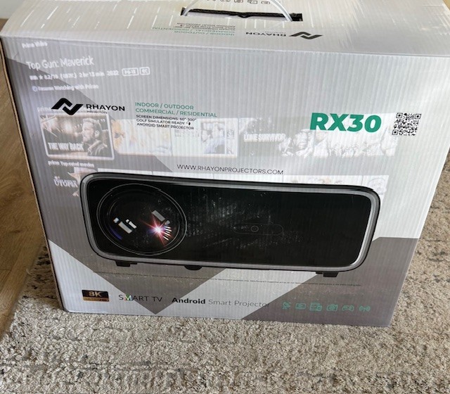 Rhayon RX30 8K Android Smart Projector - Includes Titan Screen