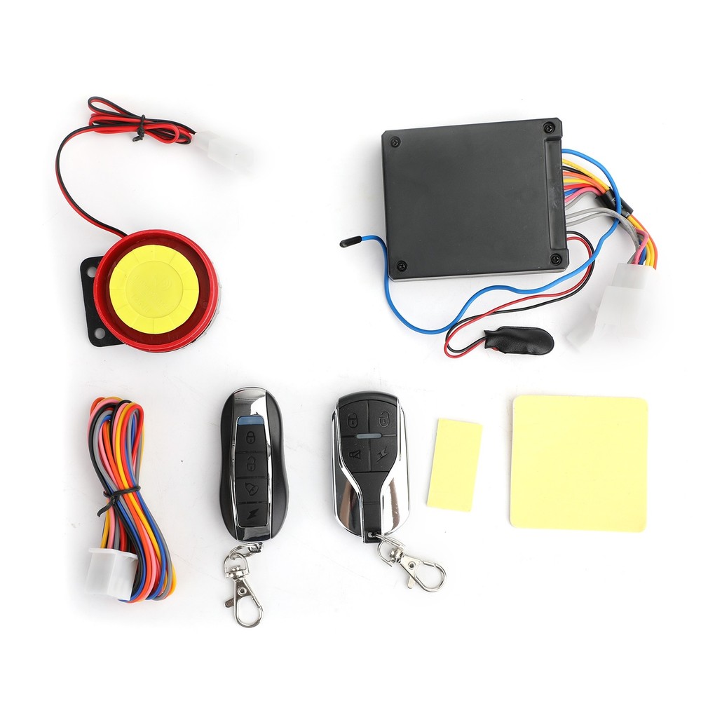 Motorcycle Scooter Security Alarm System Anti-Theft Remote Control Engine Start