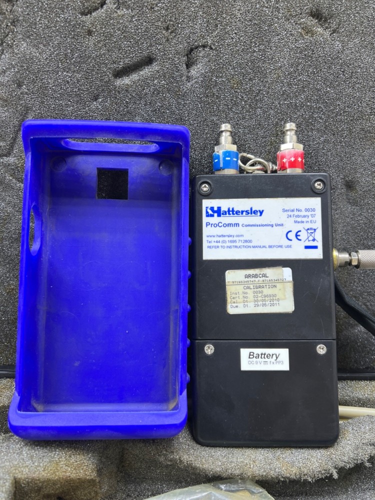 Hattersley procomm digital manometer