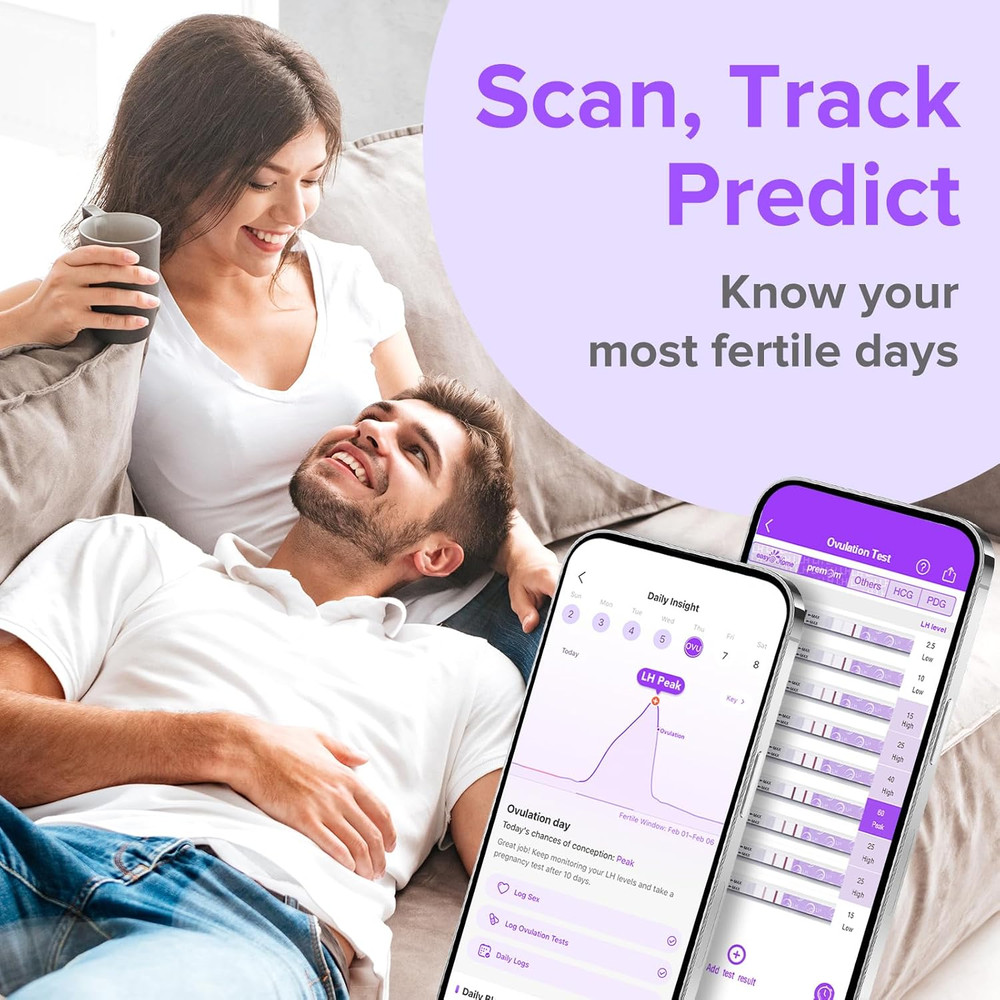 Quantitative Ovulation Predictor Kit：40 Ovulation Tests + 10 Pregnancy Tests - A