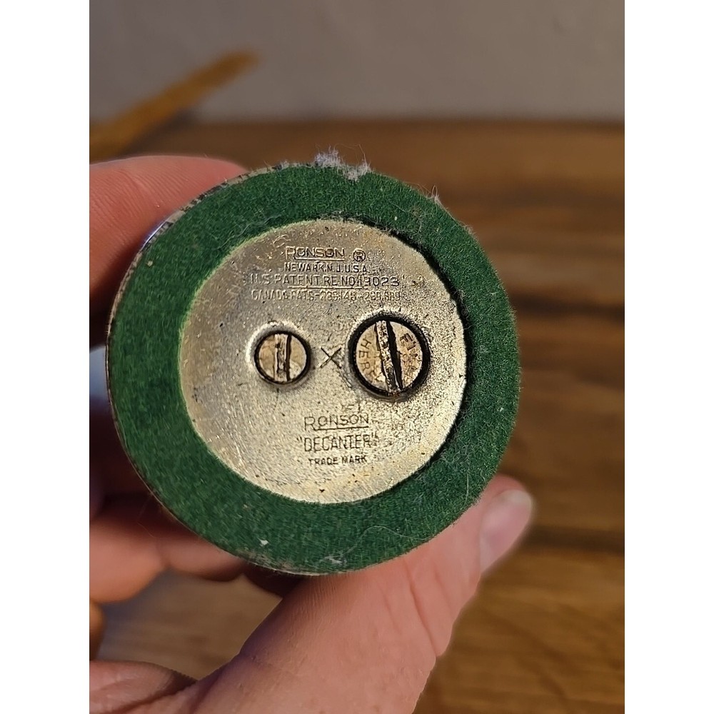 Vintage Ronson Decanter Table Lighter Ornate