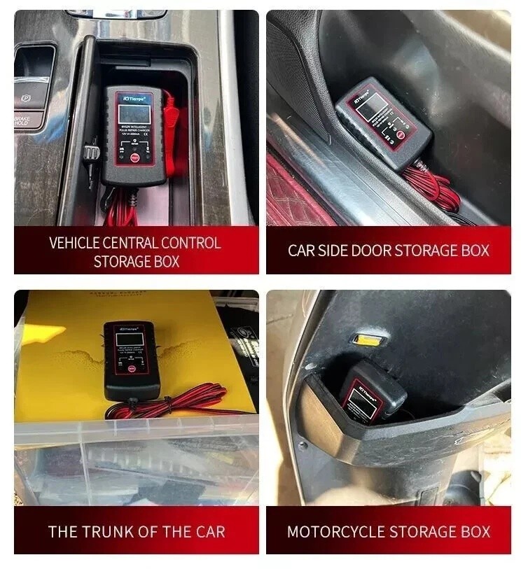 Automatic Battery Charger Maintainer Motorcycle Trickle Float For Tender 6V 12V