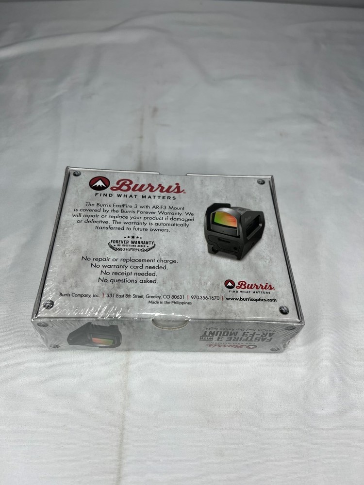 BURRIS 3 MOA RED DOT REFLEX SIGHT (SDM032982)
