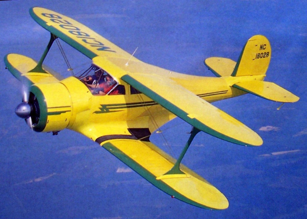 BEECH STAGGERWING G17S PLAN + CONSTRUCTION ARTICLE for 32" UC Model Airplane