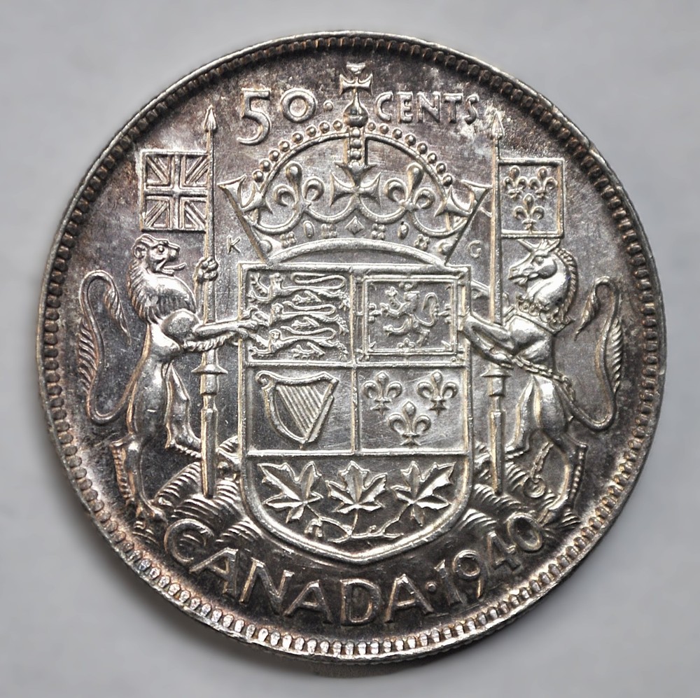 1940 Canada 50 cents
