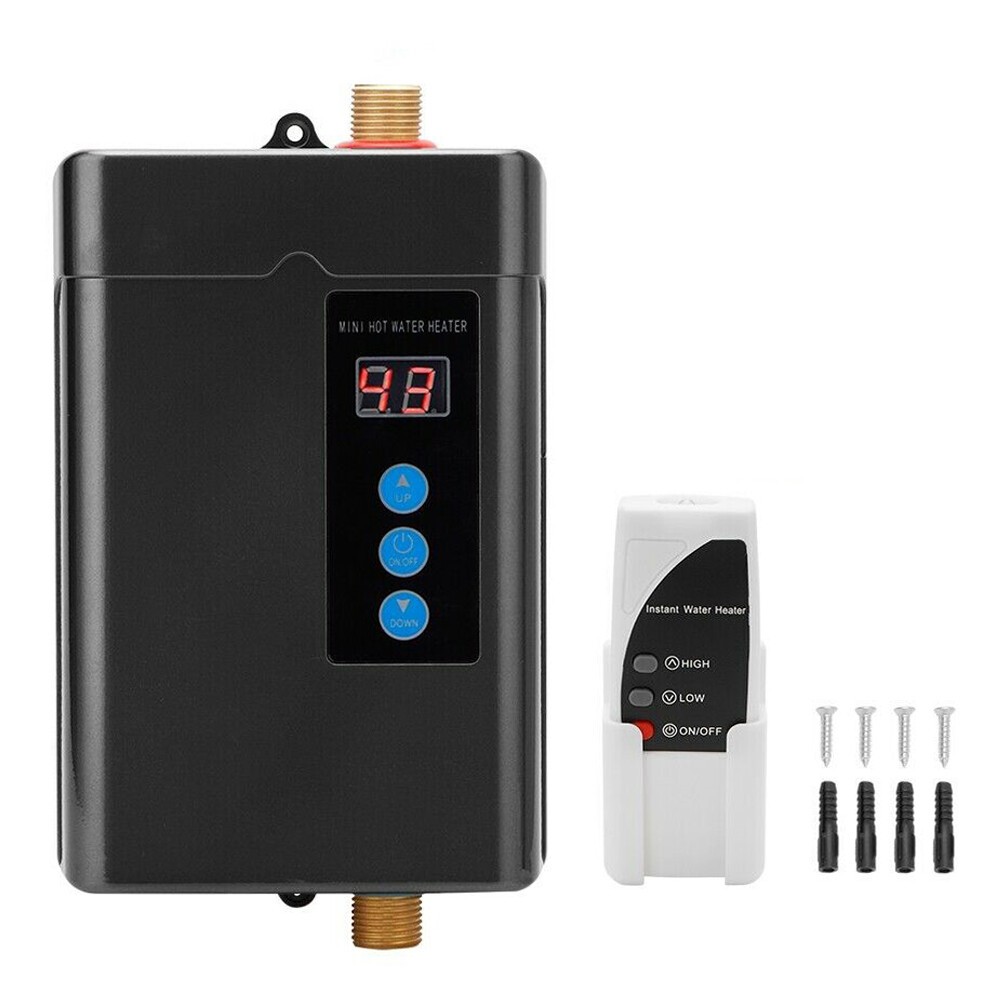 For Whole House Instant Water Heater Hot Water Tankless Heater 3KW with Remote