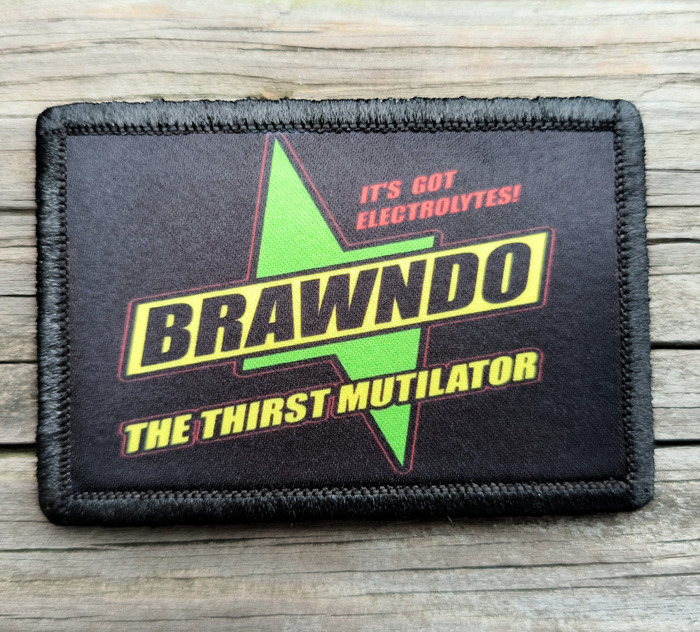 Brawndo Morale Patch Hook and Loop Army Custom Tactical Funny 2A Gear