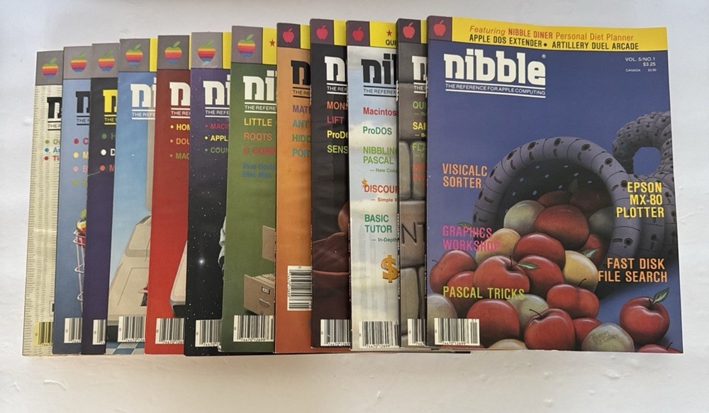 1984 Nibble Apple II Computer Reference Magazine Vol 5 COMPLETE SET OF 12