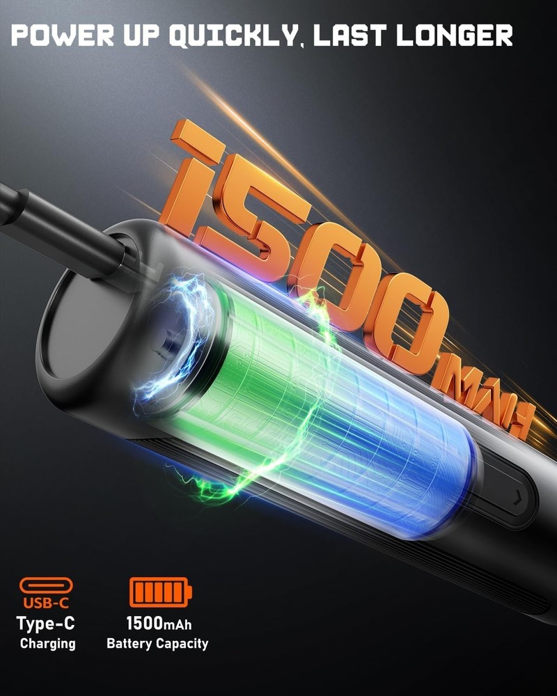 Compact Electric Screwdriver with Forward/Reverse Function & Heavy-Duty Bits