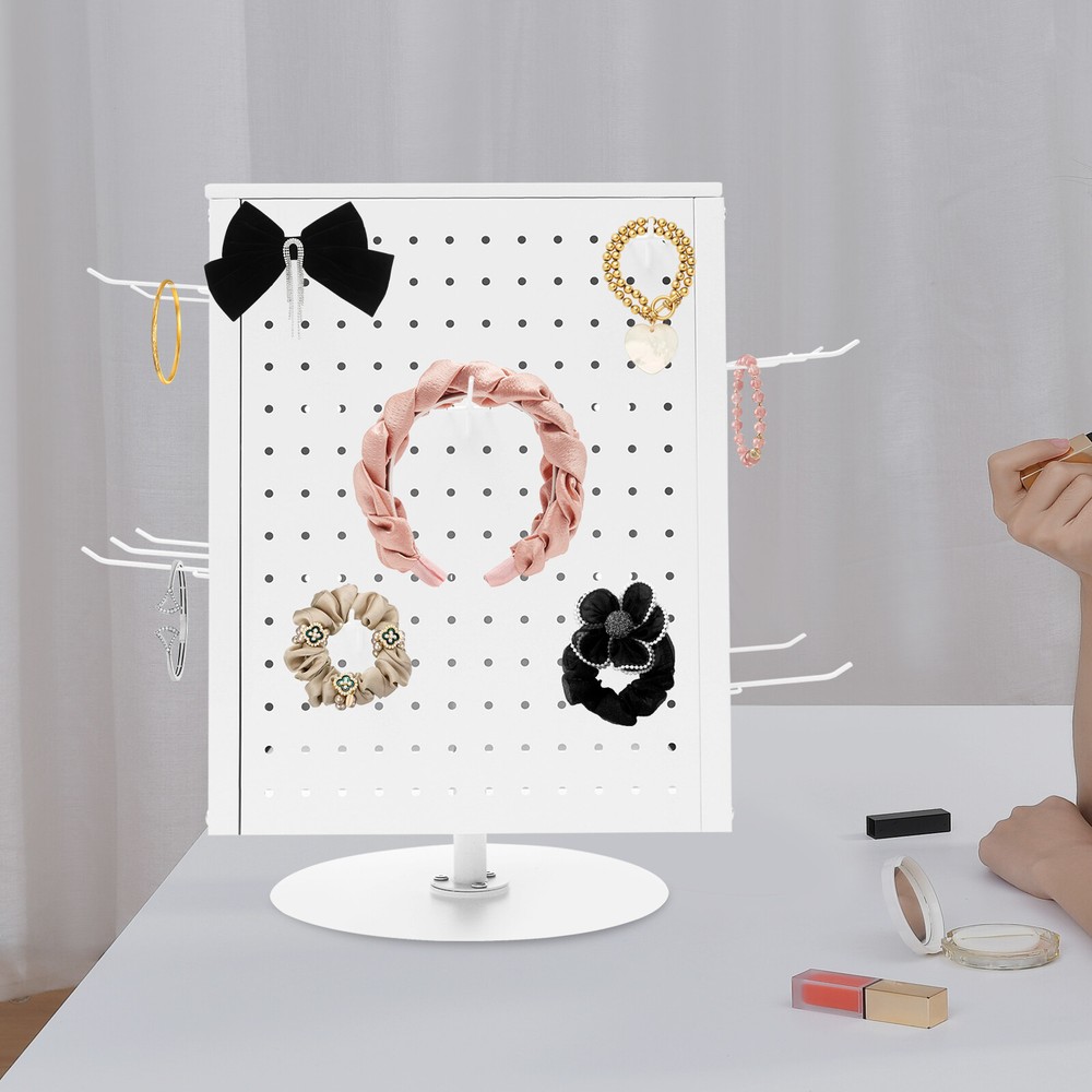 Pegboard Rotating Display Stand,4 Sided PegBoard Display, PegBoard Display Stand