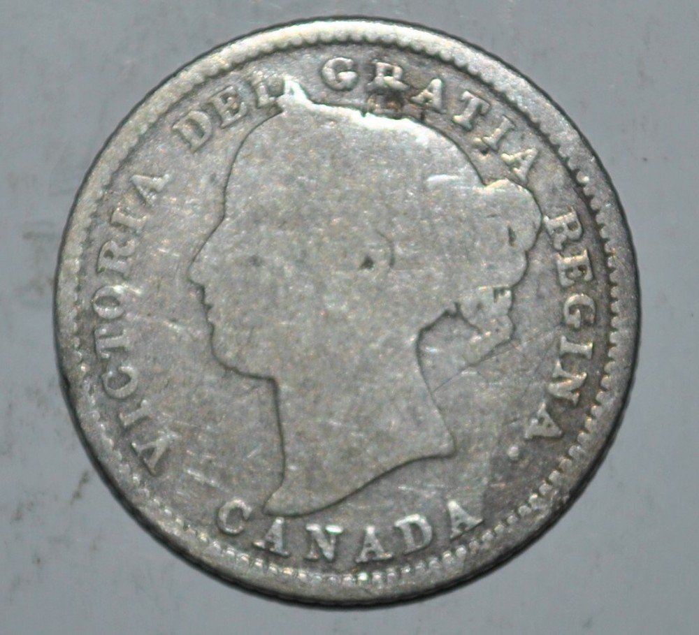 1882-H Canada 10 Cents Silver {{{C497