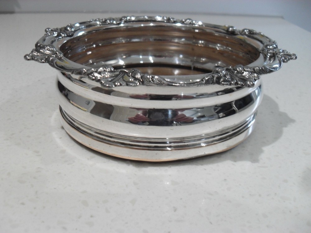 Antique Sheffield Silver Plate Coaster