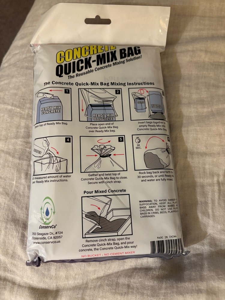 The Cement Solution Concrete Mixing Bag 80 Lbs.