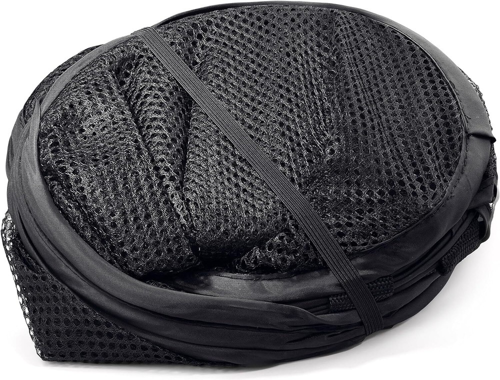 Mesh Popup Laundry Hamper - Two Compartments, Collapsible for Storage and Easy