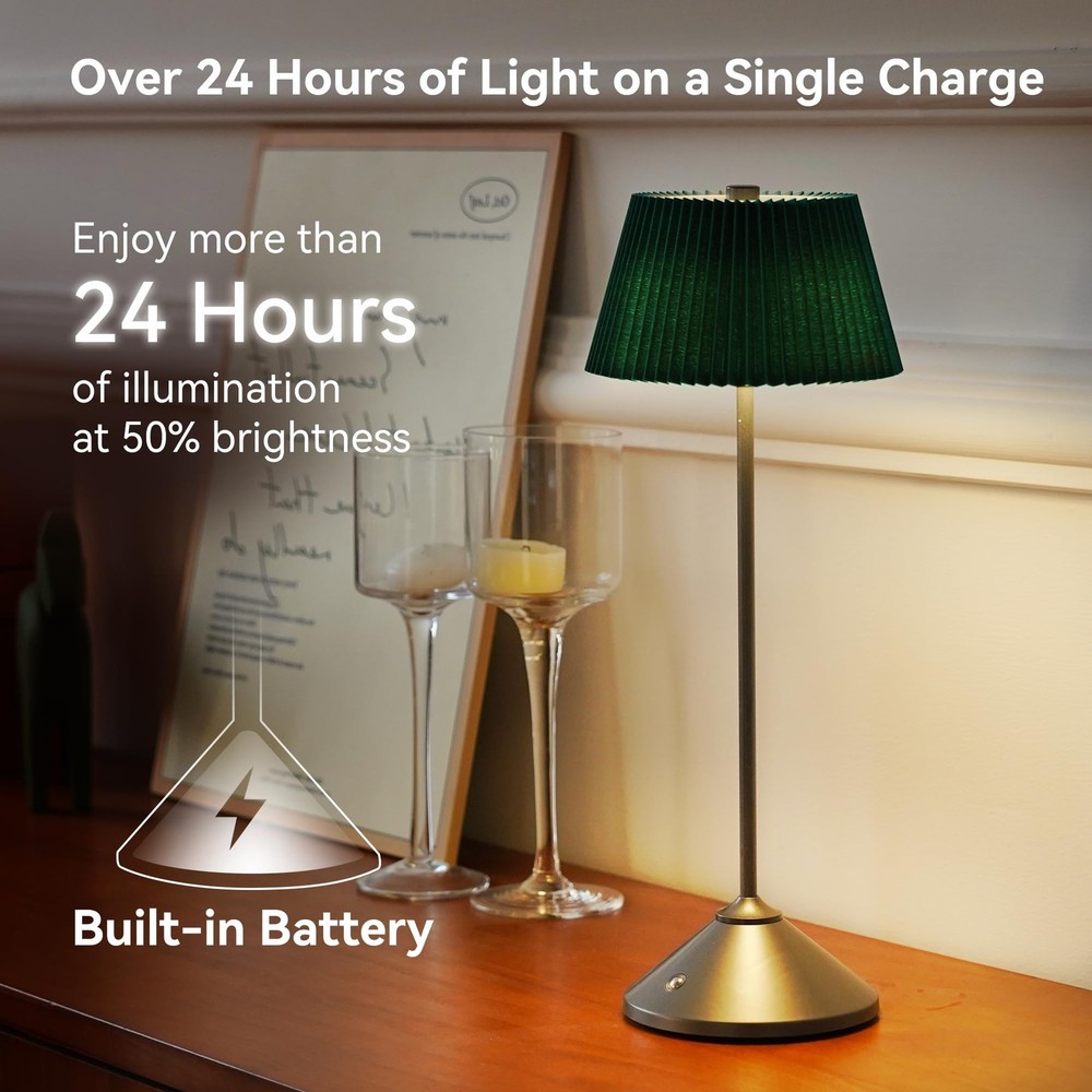Cordless Rechargeable Table Lamp â€“ 3 Adjustable Color Temperatures, Lightw