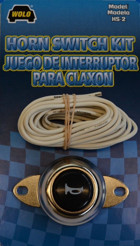 Wolo (HS-2) Horn Button Switch Kit, Chrome