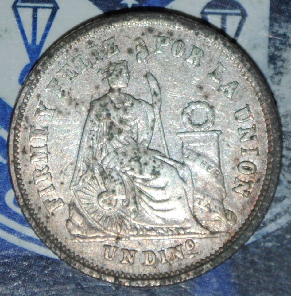 Peru 1 Dinero 1864 {{{B292