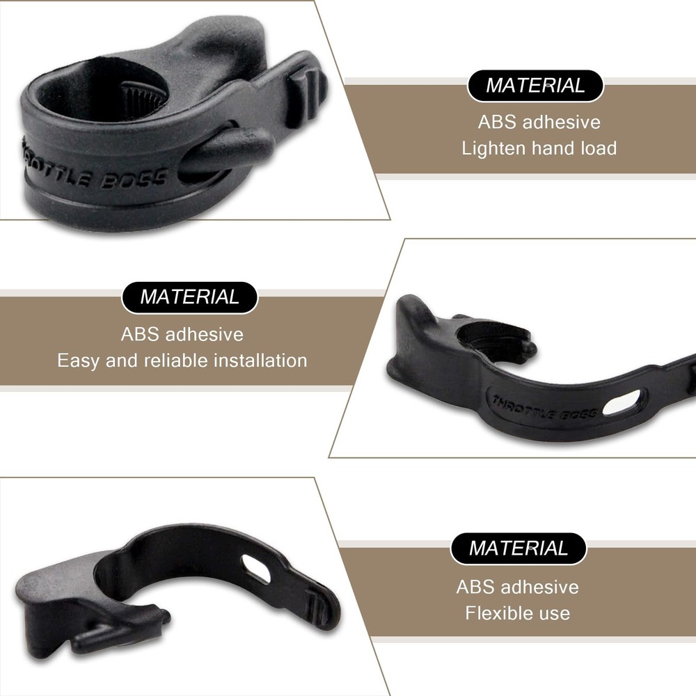 getfay 2 PCS Motorcycle Throttle Modification Aid, 2 PCS, Black