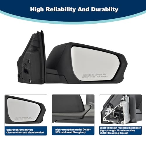 Side mirror assembly replacement, left side mirror assembly replacement, right