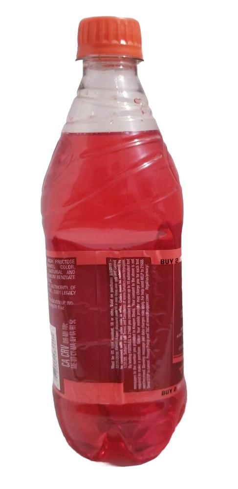 Dr. Pepper Bottle With BIG RED INSTEAD! 20oz CLOSED Expired