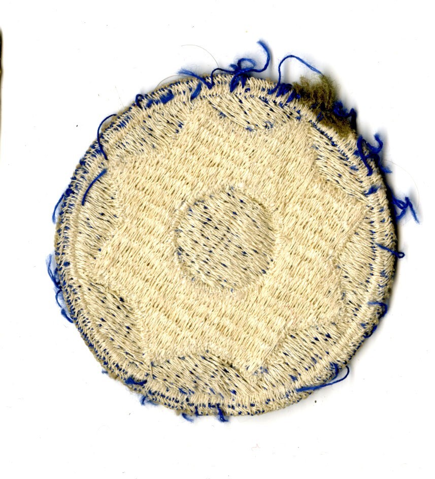 8th Service Command White Back Patch WWII Vintage Southern States