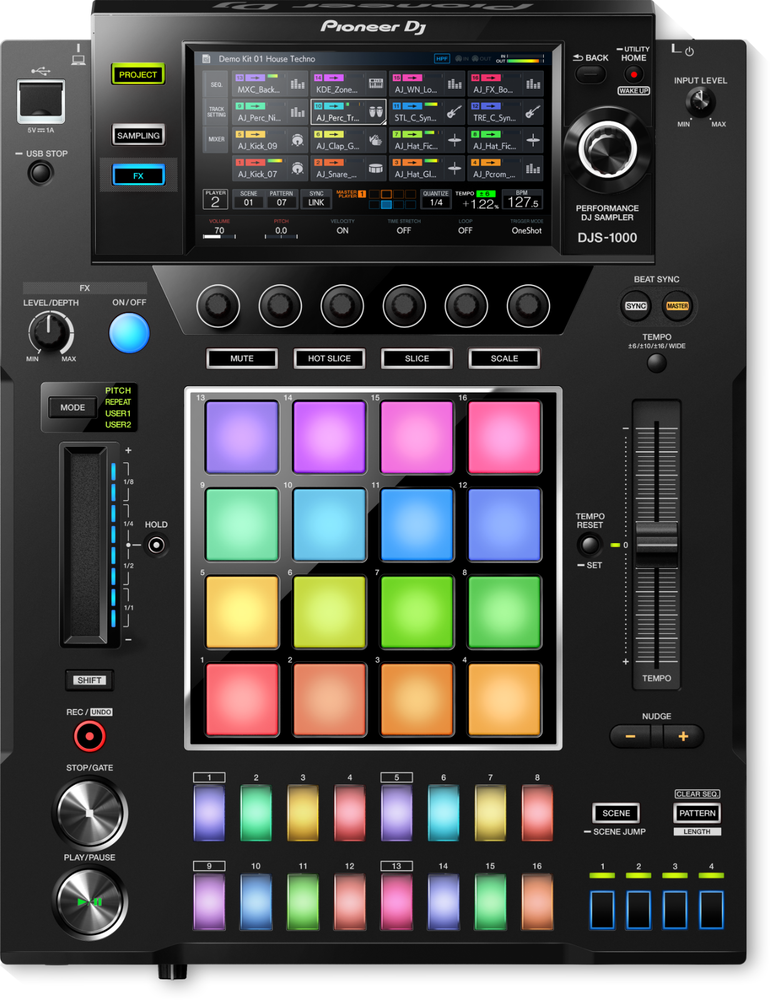 Pioneer DJ DJS-1000 Standalone MIDI Effects Sequencer Sampler 100V