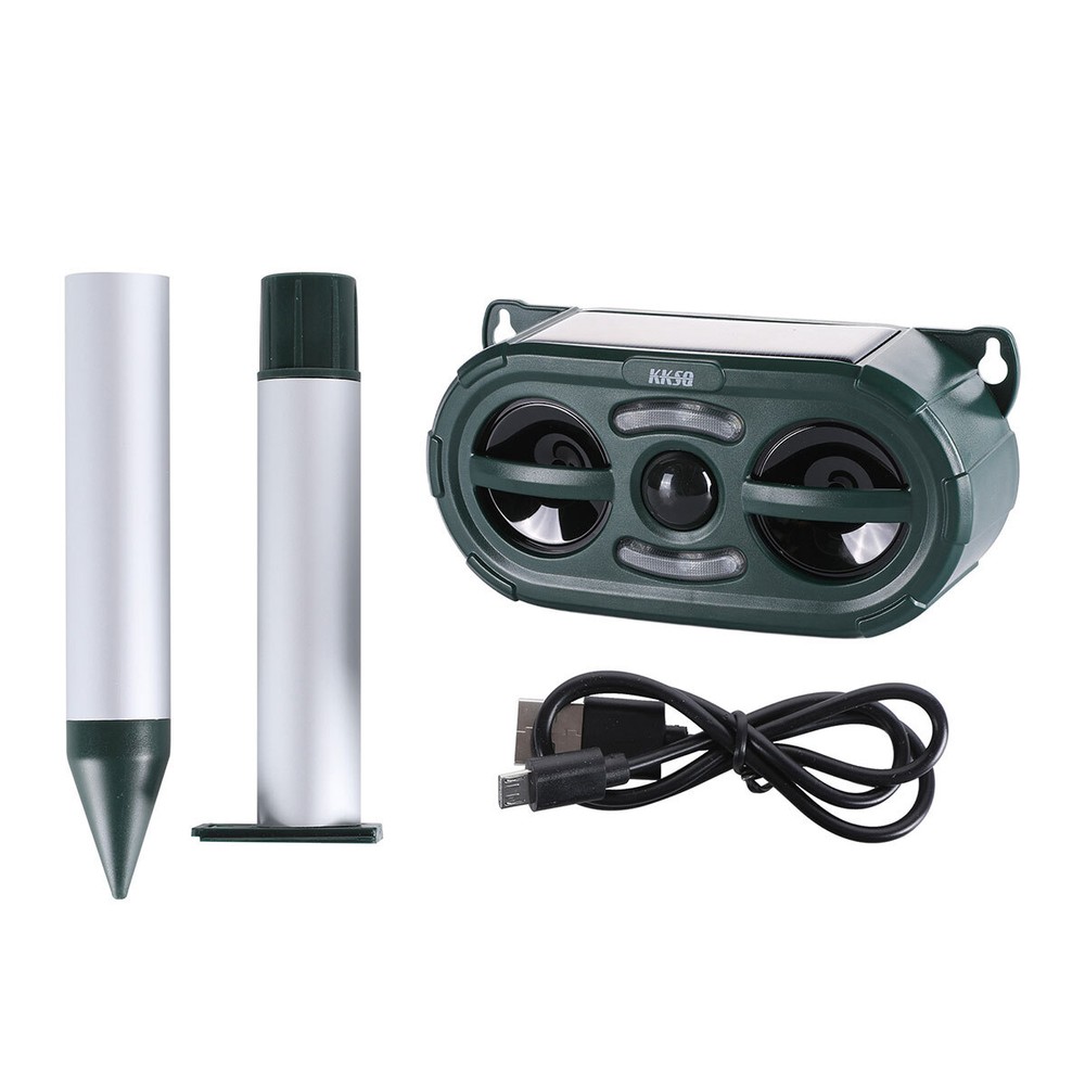 Solar Ultrasonic Bird Repellers Pest Control Scarer Deterrent Fox Motion Sensor