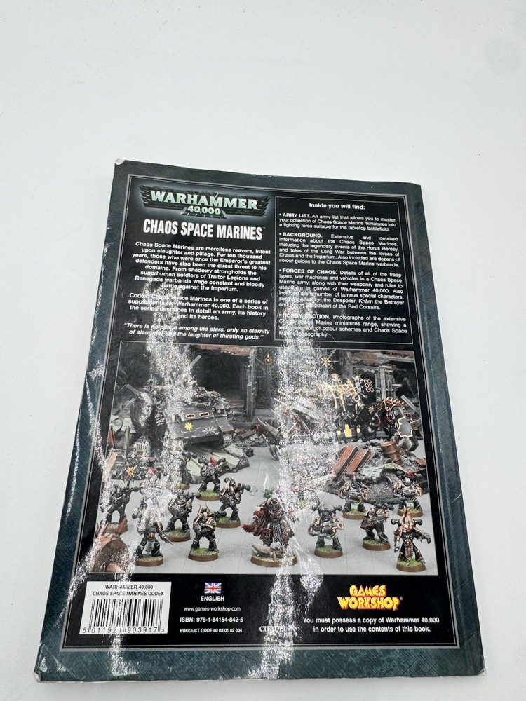 Warhammer 40k Chaos Space Marine Codex 4th Edition (2007, Softback)