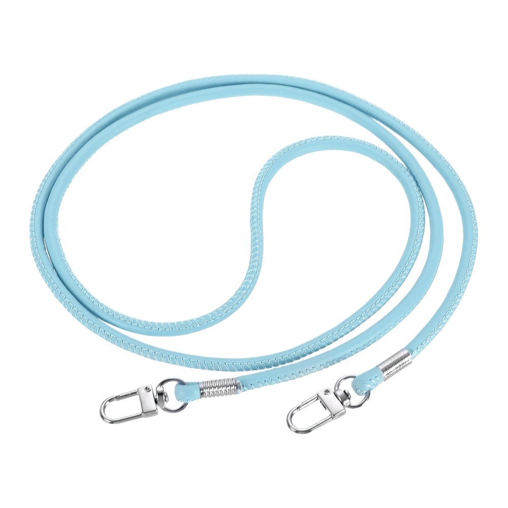 Crossbody Replacement Chain Strap, 120cm Thin Soft PU Strap (Sky Blue)