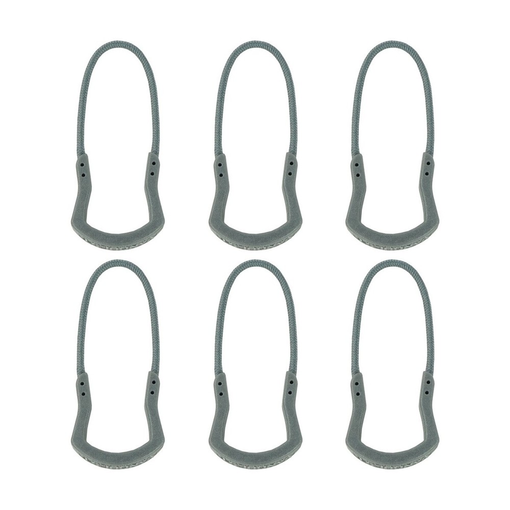 Spartan Zipper PULLS (6 Pack) (Black) Black