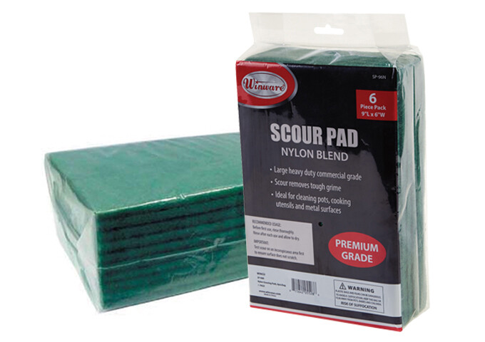 Winco SP-96N, Nylon Scouring Pads, 6pcs/Pack