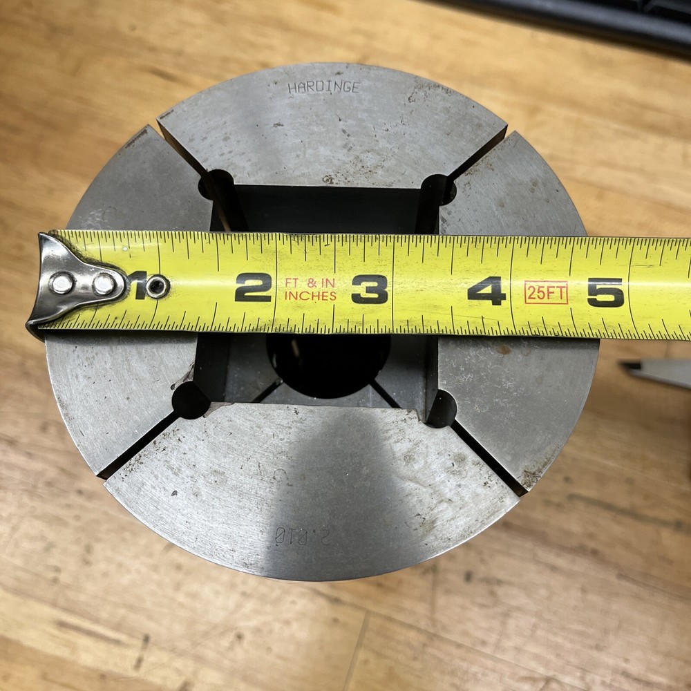 hardinge step collet for 2” Square Stock 4”Dia. 16C. 1.25” Deep.