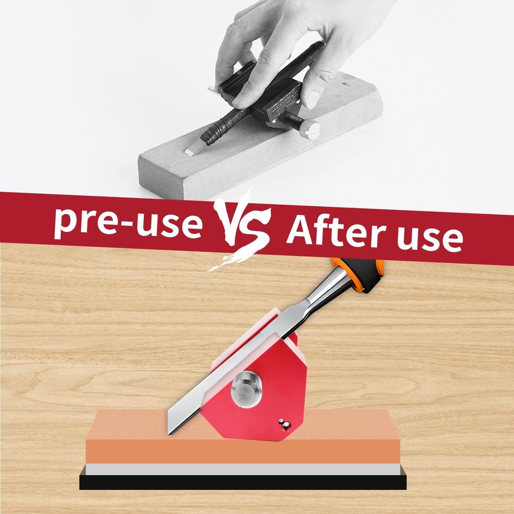 Wood Chisel Honing Guide System – Roller Sharpening Kit for Precise Angle Contro