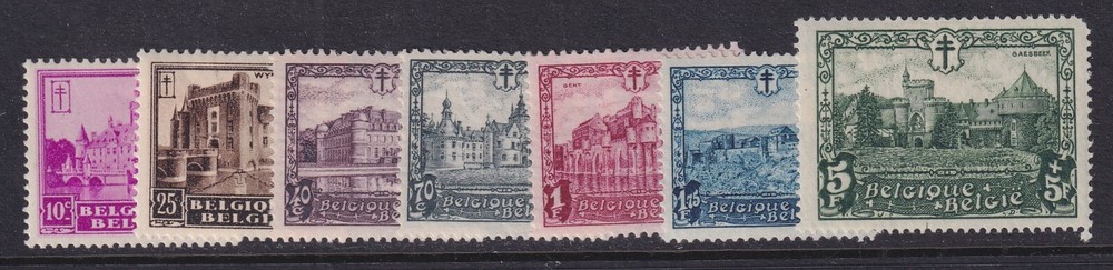 Belgium, Scott B99-B105, MHR