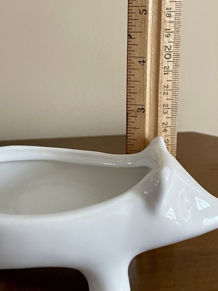 Ceramic White Pig Mug Face Planter Succulent