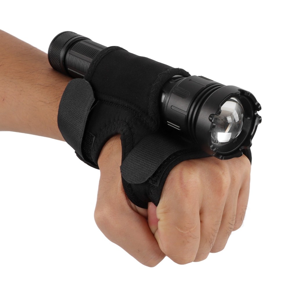 Diving Flashlight Holder Sturdy Nylon Arm Mount For Diving