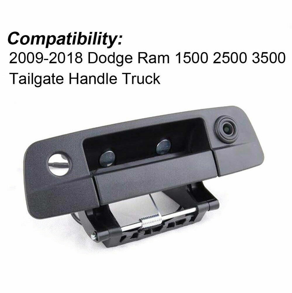 Tailgate Backup Reverse Handle Camera For Dodge Ram1500,2500,3500,2009-2017