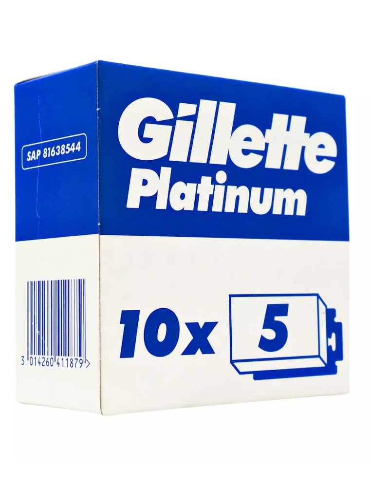 Gillette Platinum Double Edge Razor Blades - 50 Count