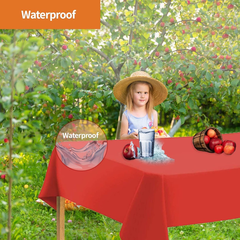 Party Dimensions Red Tablecloth Disposable Plastic 12 count - Rectangle,